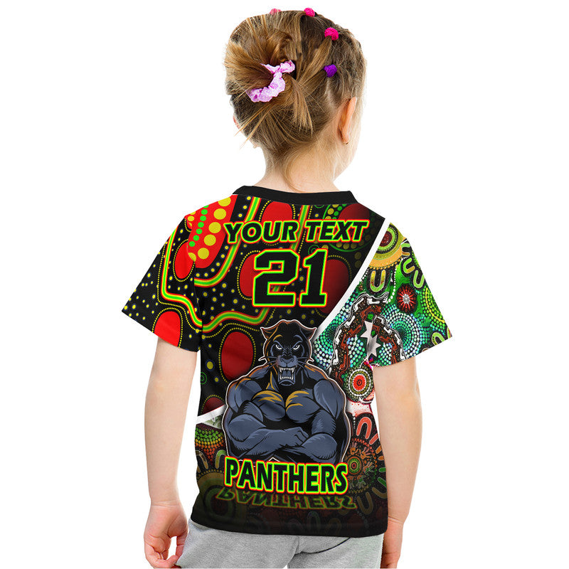 (Custom Personalised) Penrith Panthers T Shirt Strong Panthers Legend With Special Aboriginal Style LT9 - Vibe Hoodie Shop