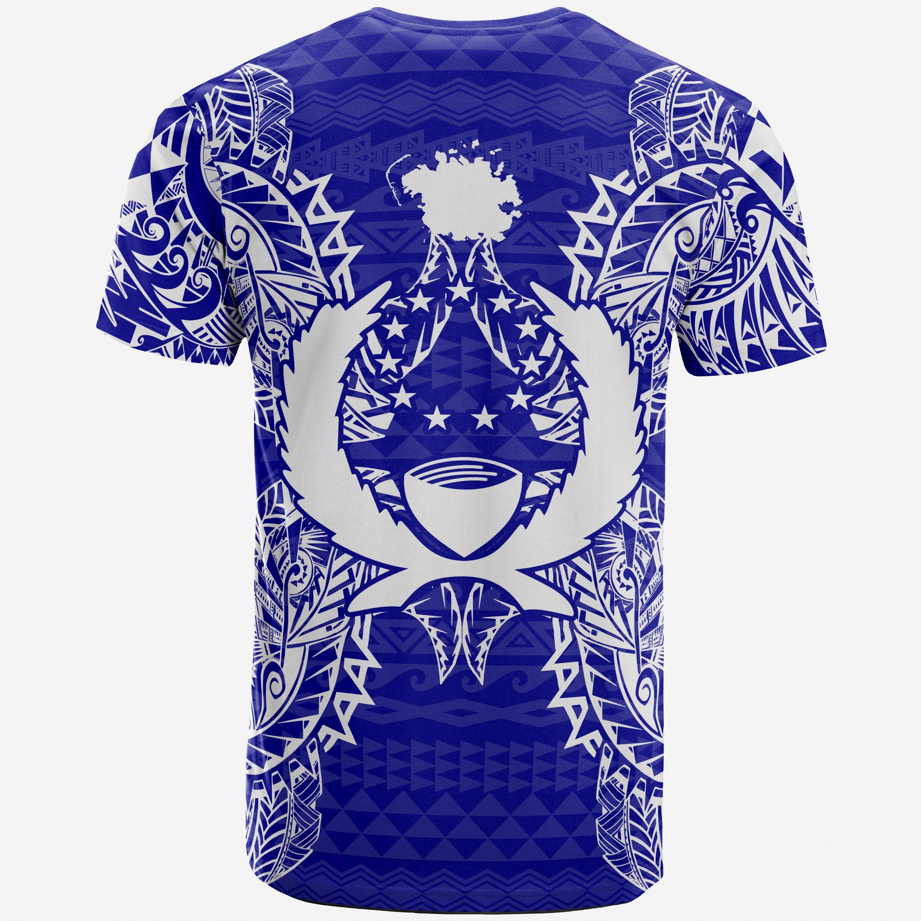 Vibe Hoodie Pohnpei All T shirt - Pohnpei Flag Map Polynesian Tattoo Blue - Vibe Hoodie Shop