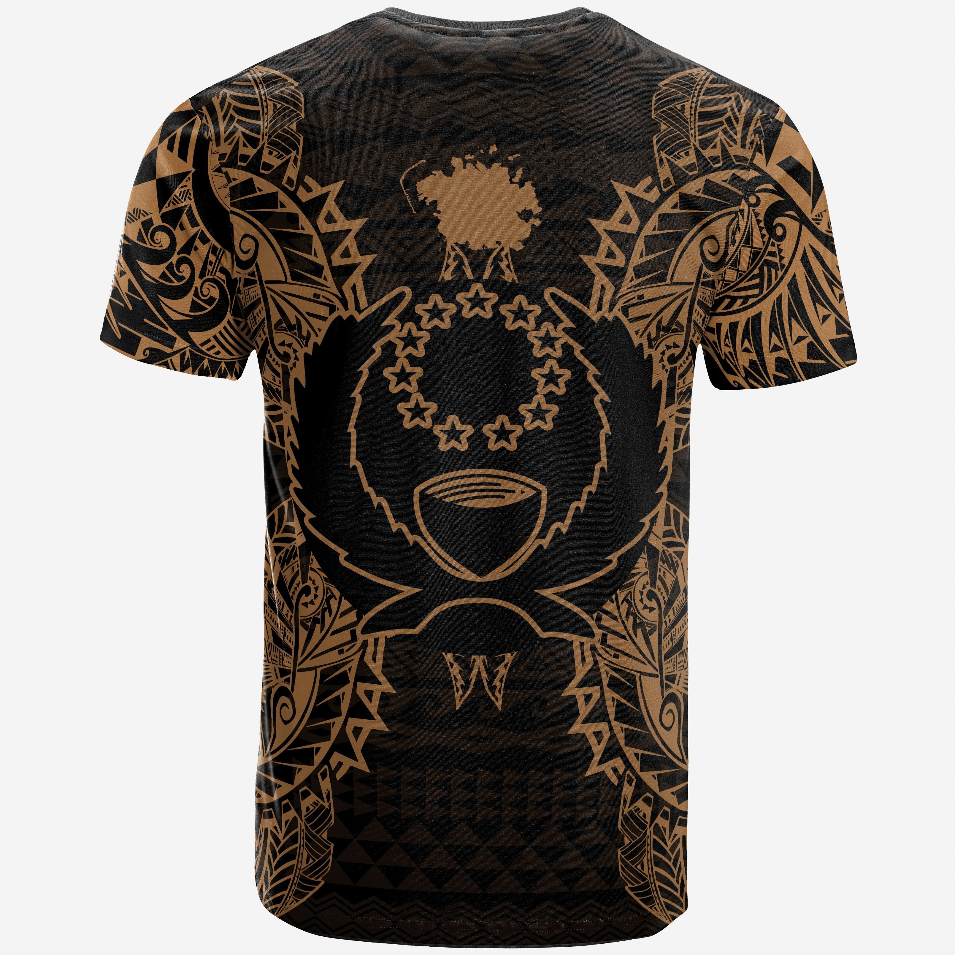 Vibe Hoodie Pohnpei All T shirt - Pohnpei Flag Map Polynesian Tattoo Gold - Vibe Hoodie Shop