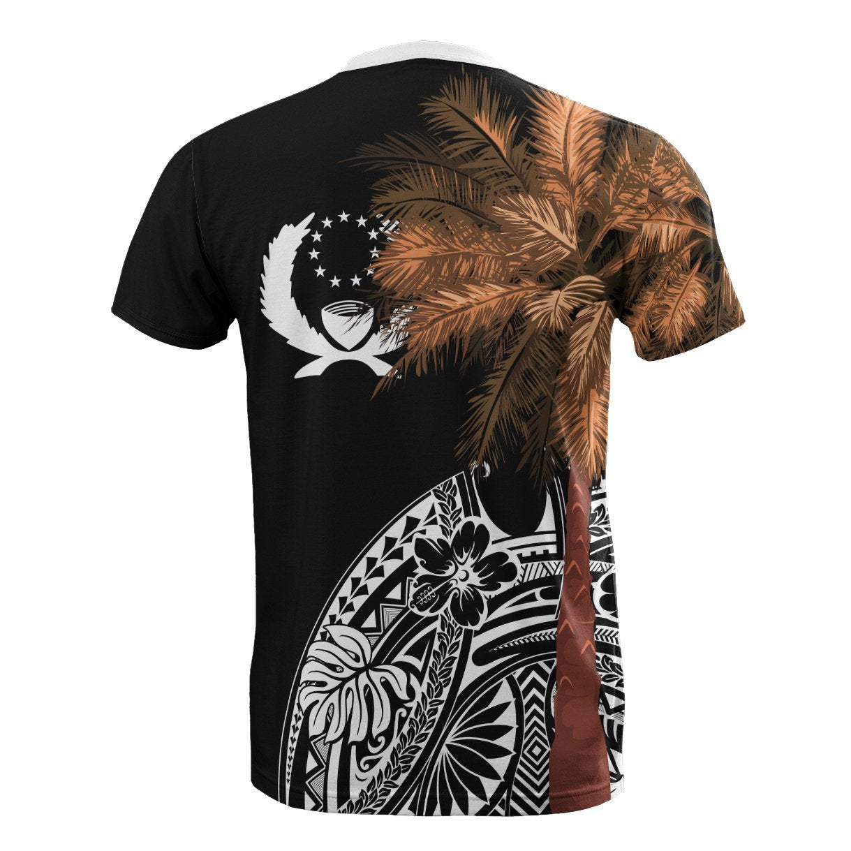 Vibe Hoodie Pohnpei T shirt - Micronesian Palm Tree Black - Vibe Hoodie Shop