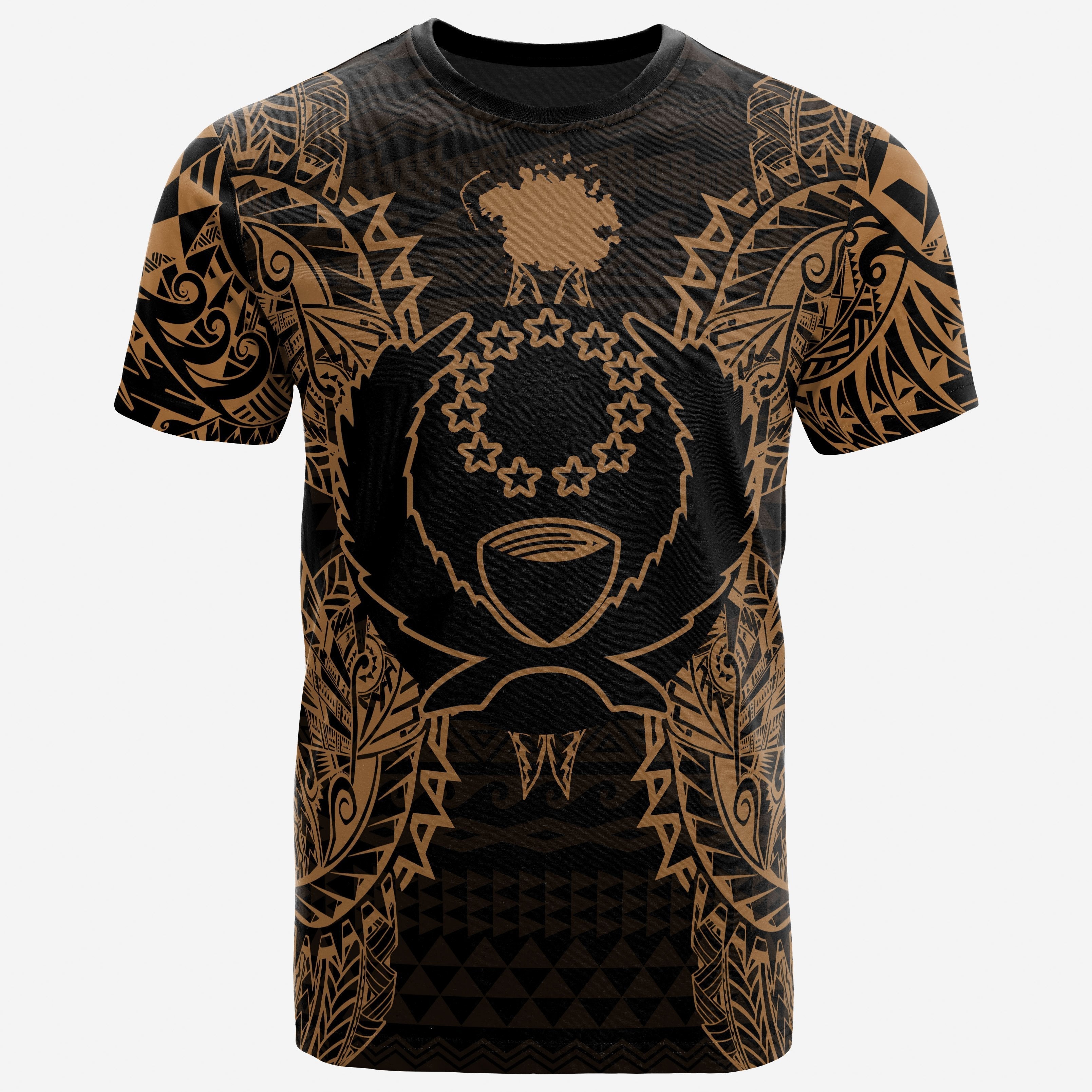 Vibe Hoodie Pohnpei All T shirt - Pohnpei Flag Map Polynesian Tattoo Gold - Vibe Hoodie Shop