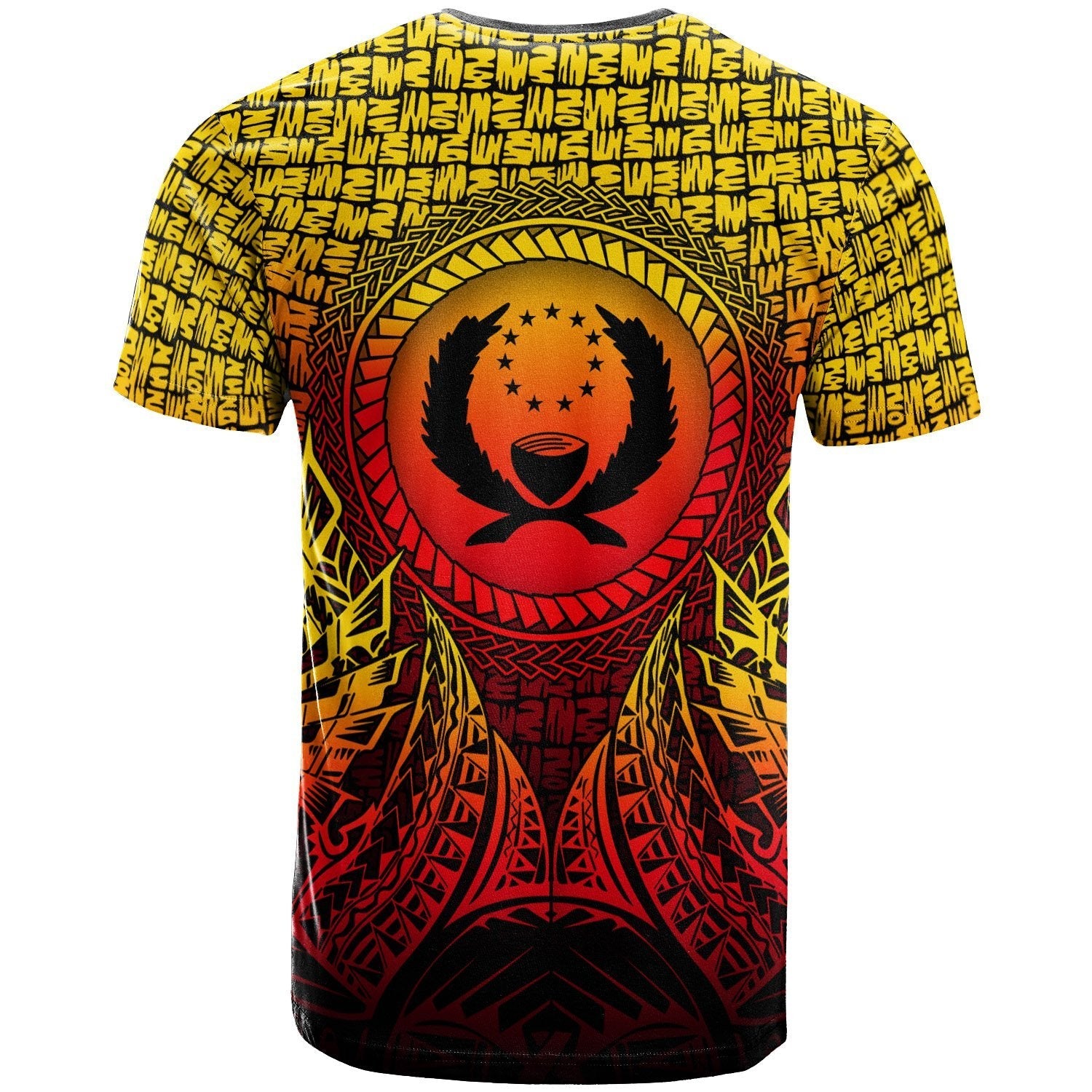 Vibe Hoodie Pohnpei Micronesian T shirt - Circle Pattern Yellow - Vibe Hoodie Shop