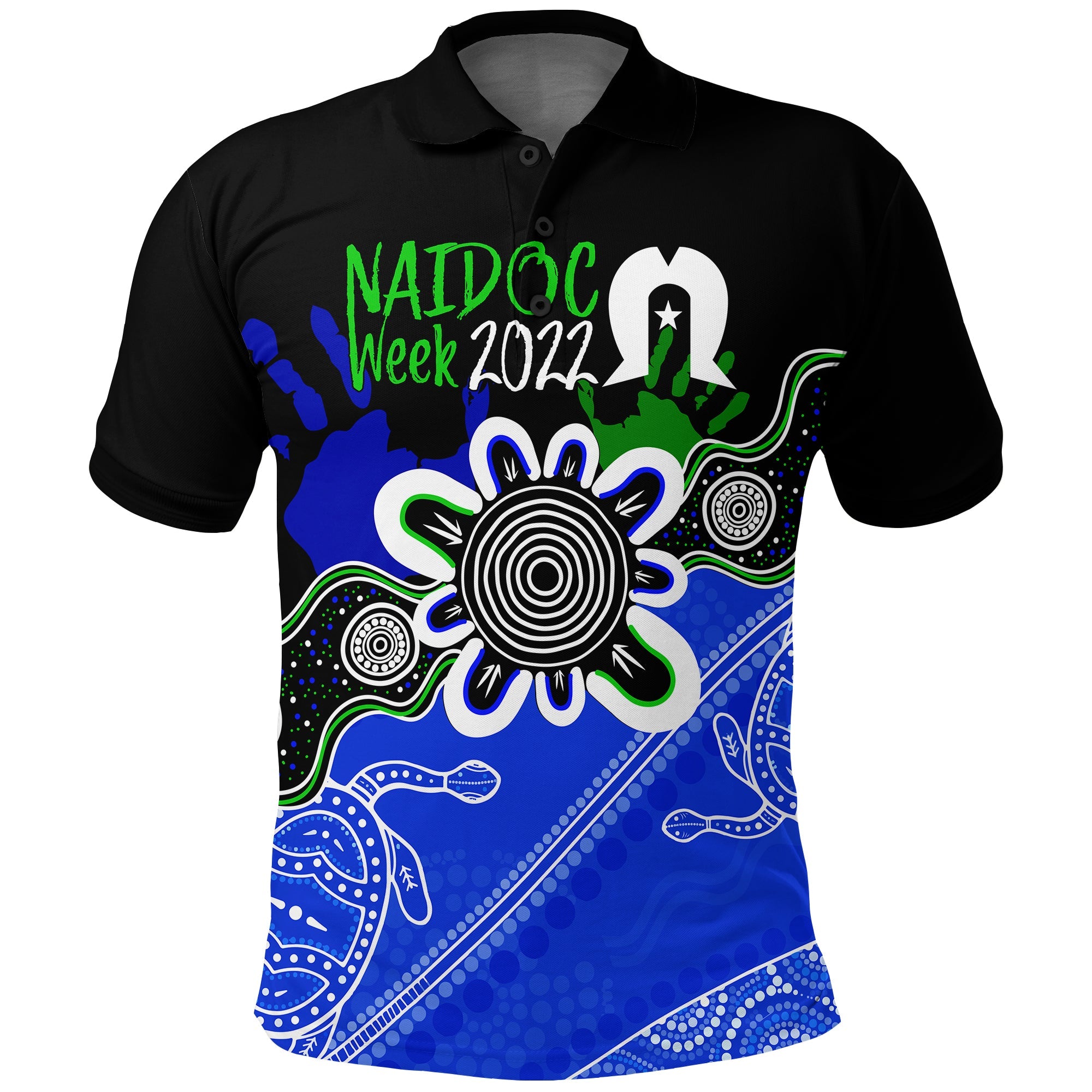 Indigenous Torres Straits NAIDOC Week 2022 Polo Shirt Turtles Style - Vibe Hoodie Shop