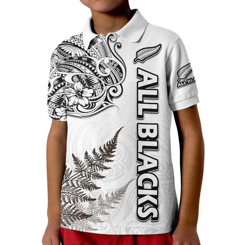 New Zealand Silver Fern Rugby Polo Shirt Maori Ethics Style LT9 - Vibe Hoodie Shop