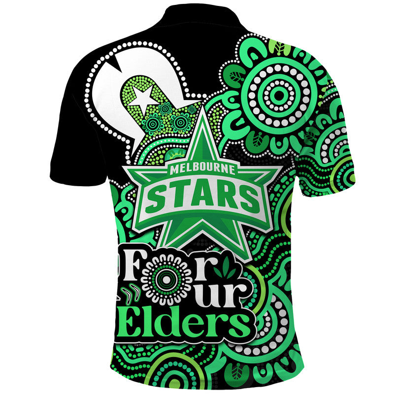 Melbourne Stars Cricket Polo Shirt NAIDOC Torres Strait For Our Elders LT9 - Vibe Hoodie Shop