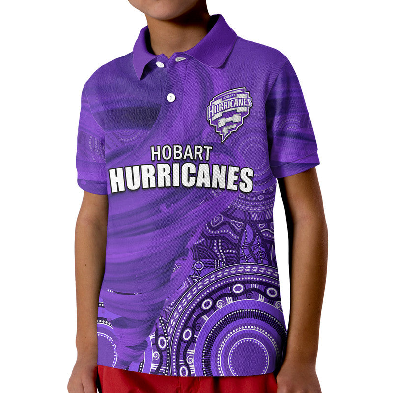 (Custom Personalised) Hobart Hurricanes Indigenous Aboriginal Arts Polo Shirt LT9 - Vibe Hoodie Shop