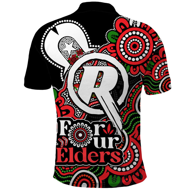 Melbourne Renegades Cricket Polo Shirt NAIDOC Torres Strait For Our Elders LT9 - Vibe Hoodie Shop