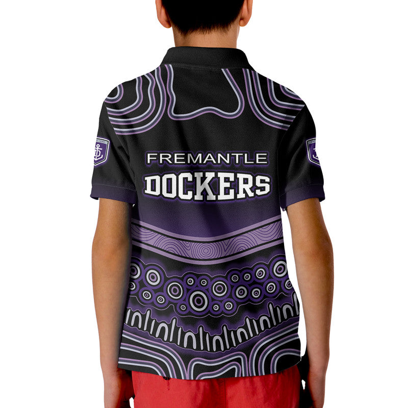 Fremantle Dockers Polo Shirt Freo Indigenous Style LT9 - Vibe Hoodie Shop