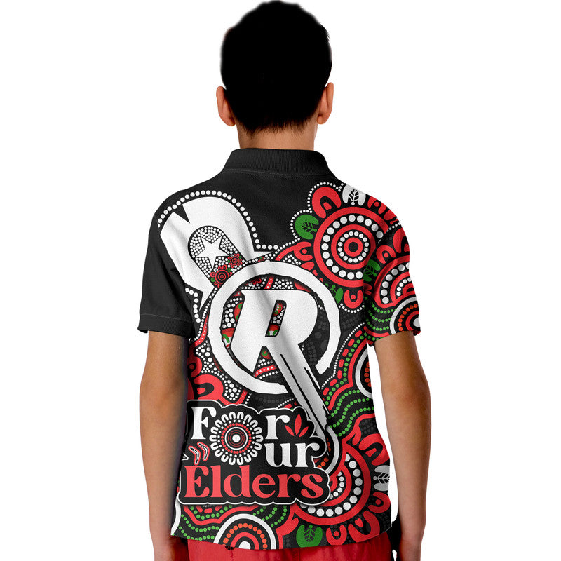 Melbourne Renegades Cricket Kid Polo Shirt NAIDOC Torres Strait For Our Elders - Vibe Hoodie Shop