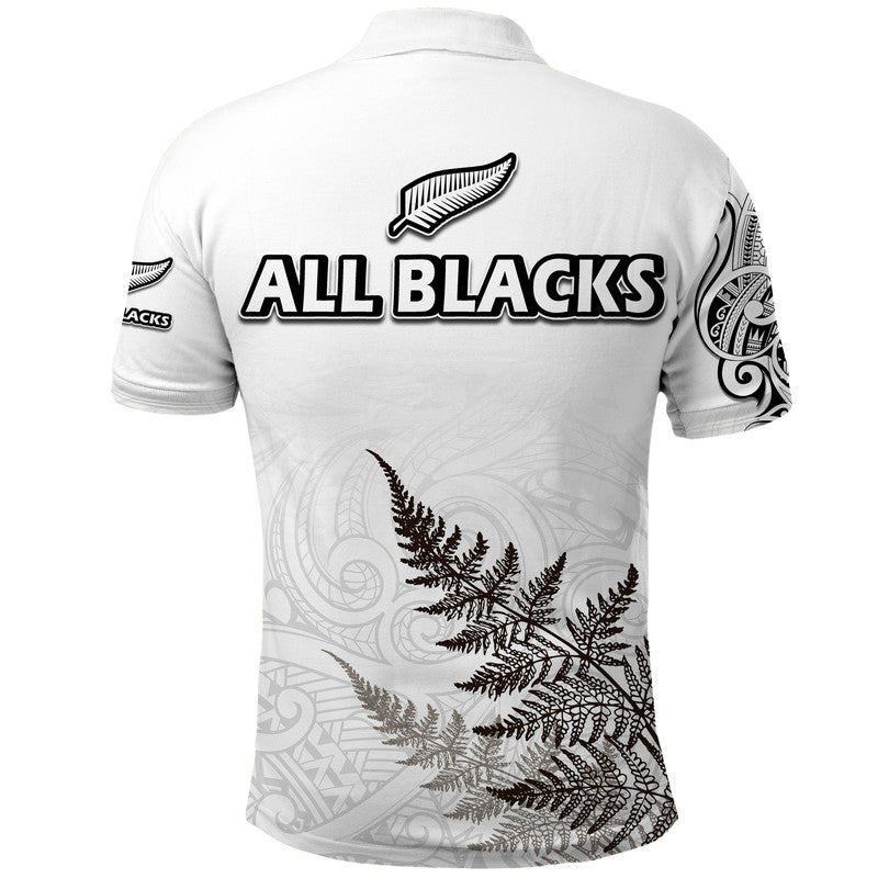 New Zealand Silver Fern Rugby Polo Shirt Maori Ethics Style LT9 - Vibe Hoodie Shop