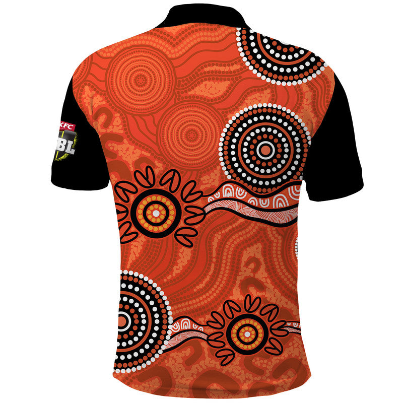 Perth Scorchers Cricket Dots Polo Shirt LT9 - Vibe Hoodie Shop