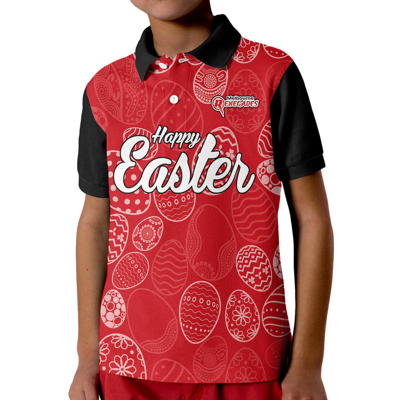 (Custom Personalised) Melbourne Renegades Cricket Happy Easter Day Kid Polo Shirt Simple Style - Vibe Hoodie Shop