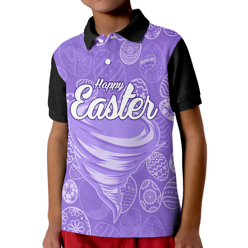 (Custom Personalised) Hobart Hurricanes Cricket Happy Easter Day Kid Polo Shirt Simple Style - Vibe Hoodie Shop