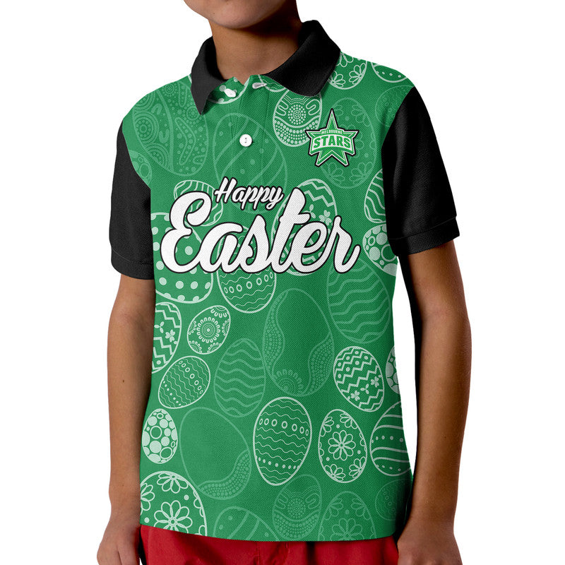 (Custom Personalised) Melbourne Stars Cricket Happy Easter Day Kid Polo Shirt Simple Style - Vibe Hoodie Shop