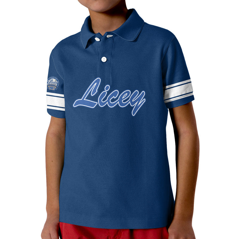 (Custom Personalised) Dominican Tigres del Licey Kid Polo Shirt Authentic No3 - Vibe Hoodie Shop