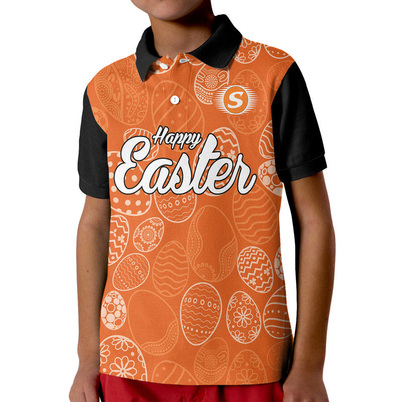 (Custom Personalised) Perth Scorchers Cricket Happy Easter Day Kid Polo Shirt Simple Style - Vibe Hoodie Shop