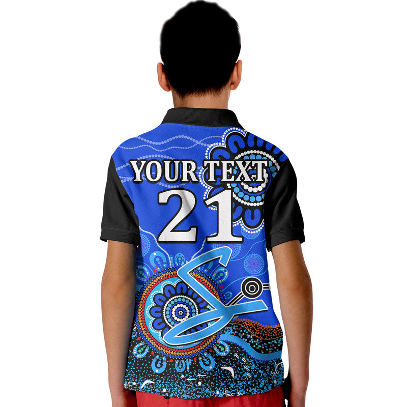 (Custom Personalised) Adelaide Strikers Kid Polo Shirt Cricket Indigenous Aboriginal - Vibe Hoodie Shop