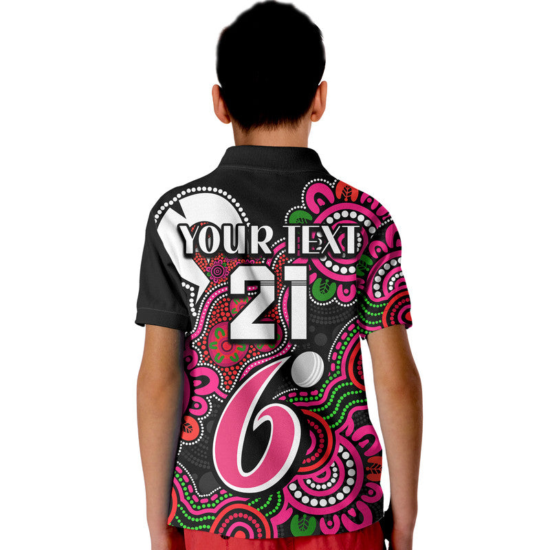 (Custom Personalised) Sydney Sixers Cricket Kid Polo Shirt NAIDOC Torres Strait For Our Elders - Vibe Hoodie Shop