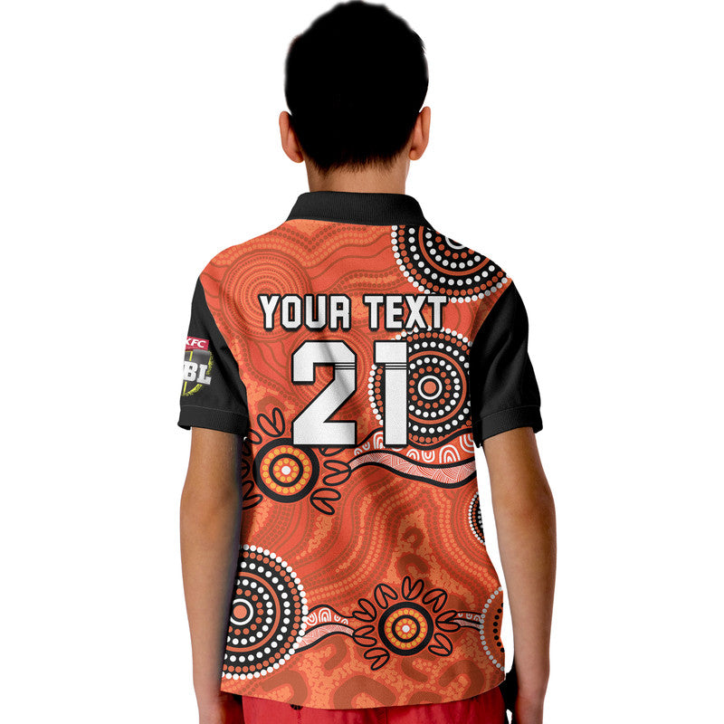 (Custom Personalised) Perth Scorchers Cricket Dots Polo Shirt LT9 - Vibe Hoodie Shop