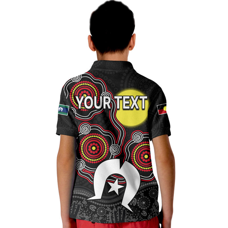 (Custom Personalised) NAIDOC Kid Polo Shirt Aboriginal and Torres Strait Islander - Vibe Hoodie Shop