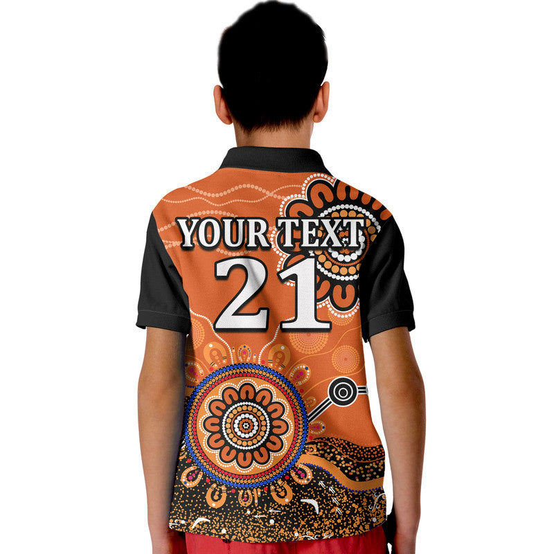 (Custom Personalised) Perth Scorchers Kid Polo Shirt Cricket Indigenous Aboriginal - Vibe Hoodie Shop