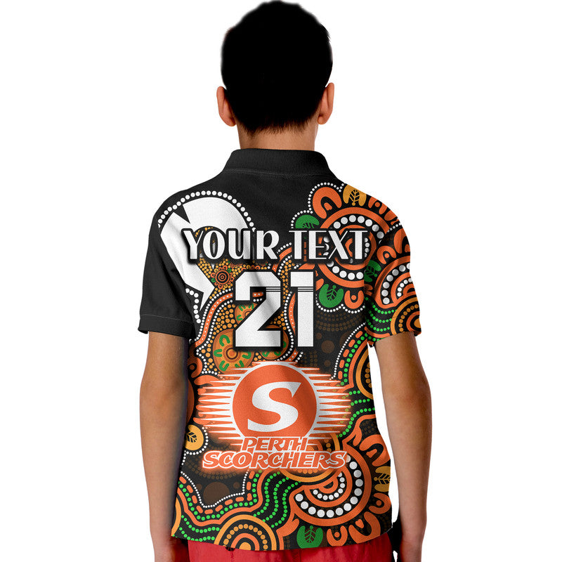 (Custom Personalised) Perth Scorchers Cricket Kid Polo Shirt NAIDOC Torres Strait For Our Elders - Vibe Hoodie Shop