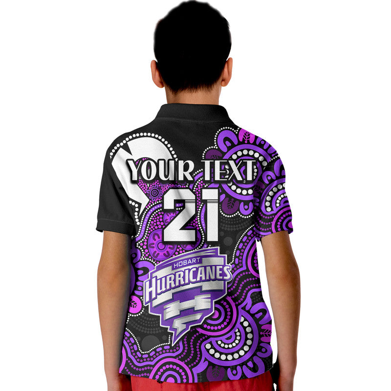 (Custom Personalised) Hobart Hurricanes Cricket Kid Polo Shirt NAIDOC Torres Strait For Our Elders - Vibe Hoodie Shop