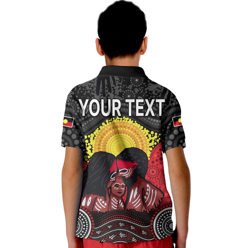 (Custom Personalised) Australia Indigenous Aboriginal Family Kid Polo Shirt - Vibe Hoodie Shop