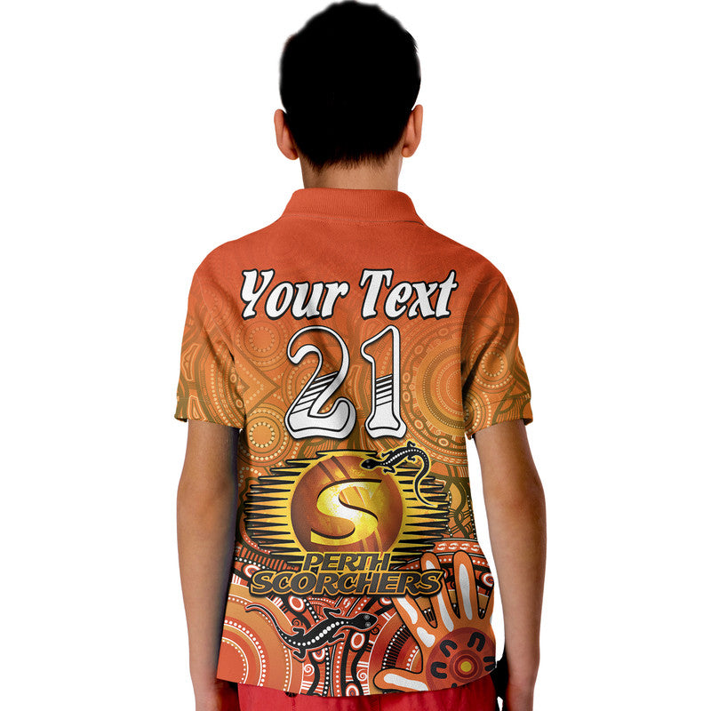 (Custom Personalised) Perth Scorchers Champions Polo Shirt Lizard Indigenous Aboriginal LT9 - Vibe Hoodie Shop