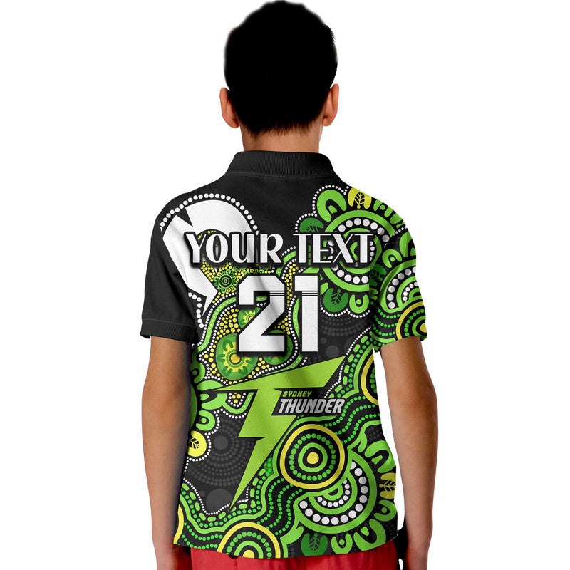 (Custom Personalised) Sydney Thunder Cricket Kid Polo Shirt NAIDOC Torres Strait For Our Elders - Vibe Hoodie Shop