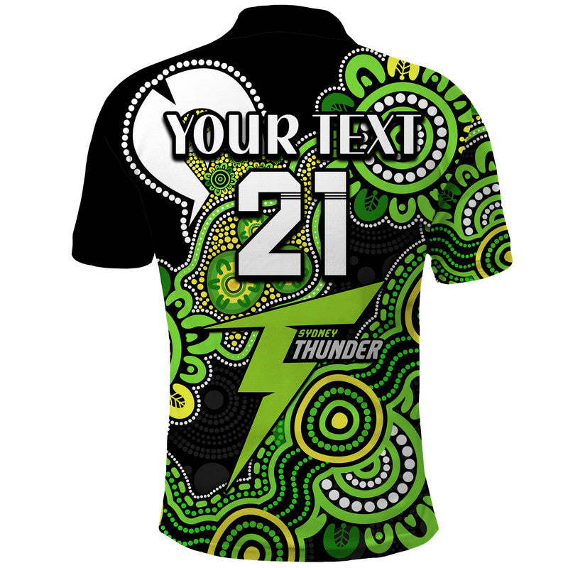 (Custom Personalised) Sydney Thunder Cricket Polo Shirt NAIDOC Torres Strait For Our Elders LT9 - Vibe Hoodie Shop