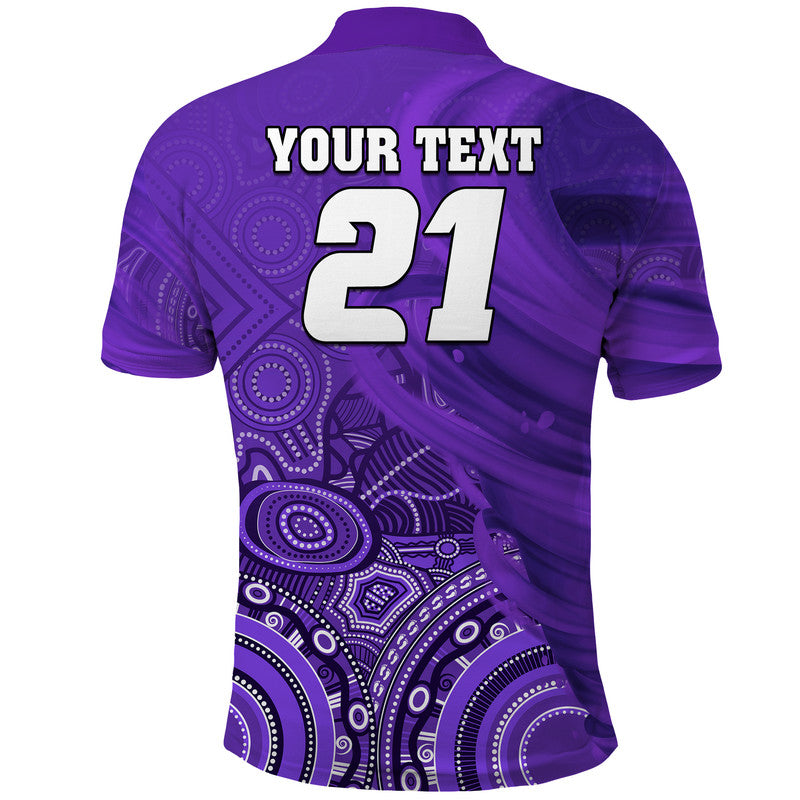 (Custom Personalised) Hobart Hurricanes Indigenous Aboriginal Arts Polo Shirt LT9 - Vibe Hoodie Shop