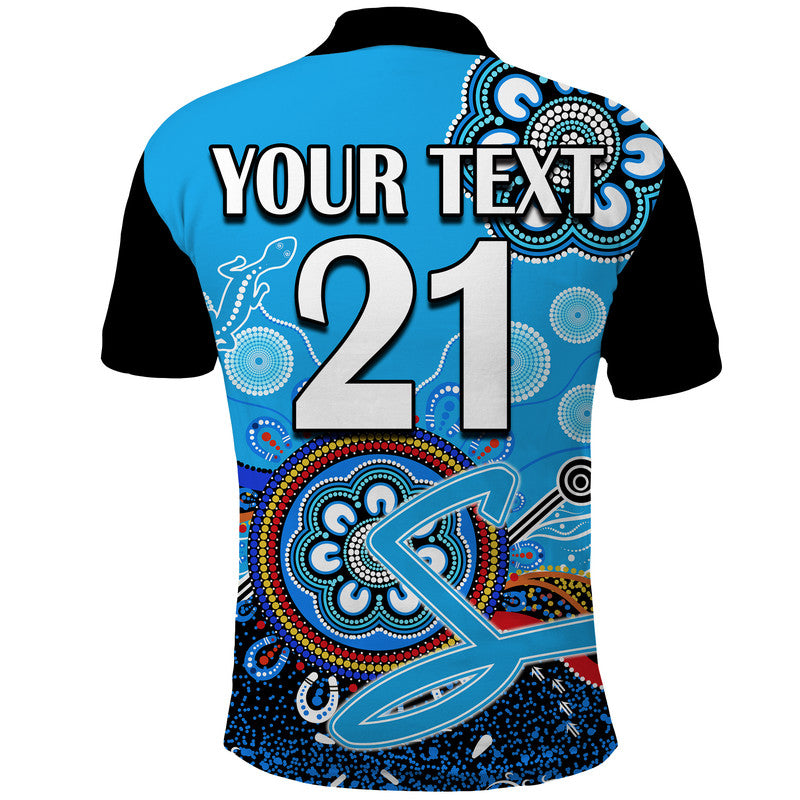 (Custom Personalised) Adelaide Strikers Polo Shirt Cricket Indigenous Aboriginal Lizard Version LT9 - Vibe Hoodie Shop