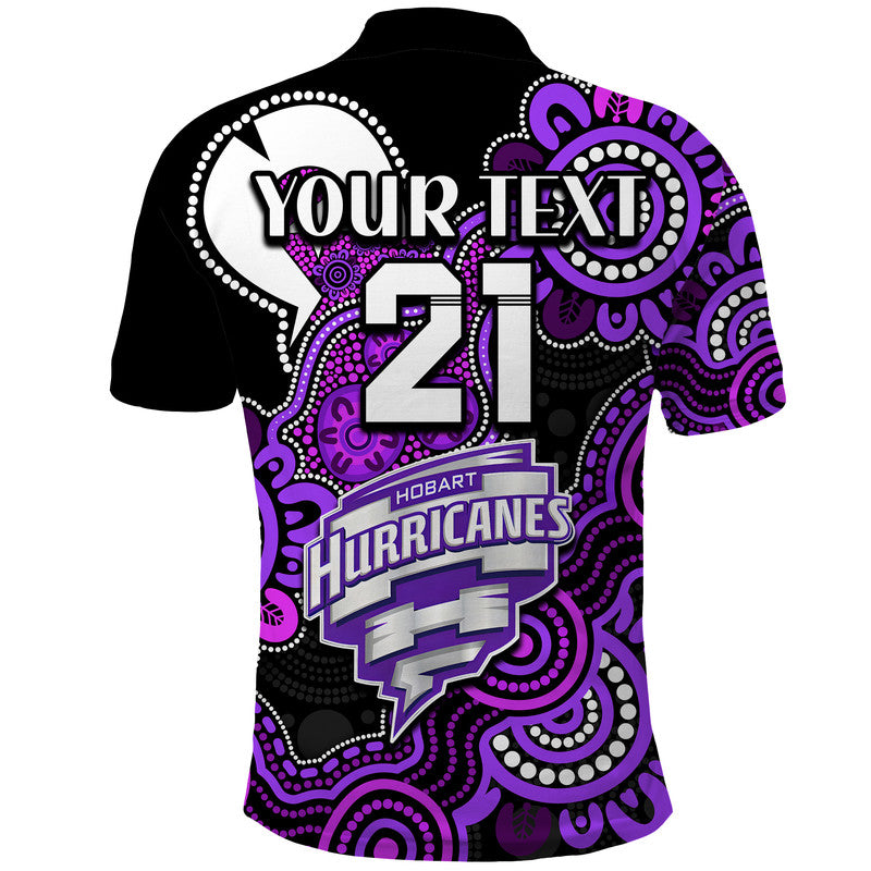 (Custom Personalised) Hobart Hurricanes Cricket Polo Shirt NAIDOC Torres Strait For Our Elders LT9 - Vibe Hoodie Shop