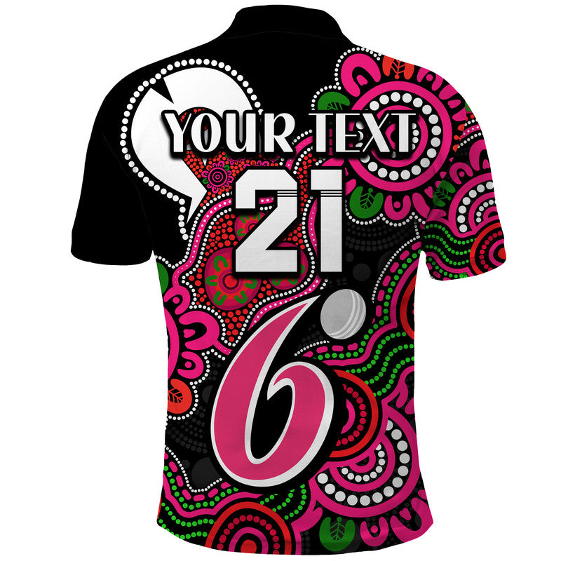 (Custom Personalised) Sydney Sixers Cricket Polo Shirt NAIDOC Torres Strait For Our Elders LT9 - Vibe Hoodie Shop