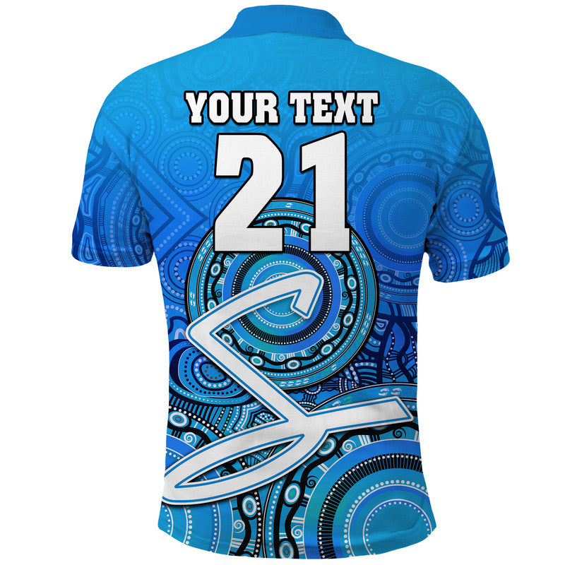 (Custom Personalised) Adelaide Strikers Indigenous Aboriginal Arts Polo Shirt LT9 - Vibe Hoodie Shop