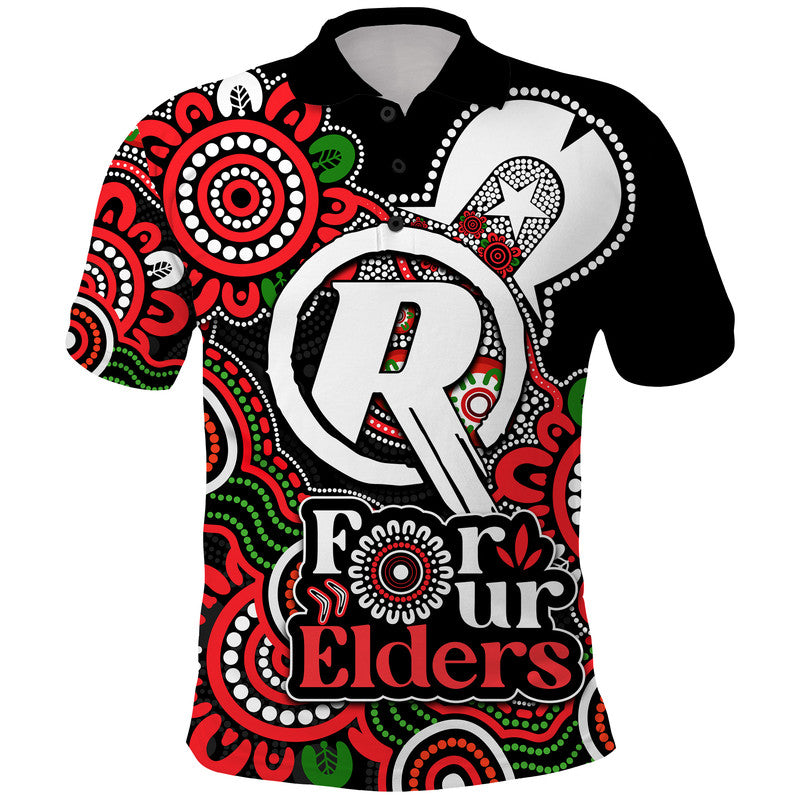 Melbourne Renegades Cricket Polo Shirt NAIDOC Torres Strait For Our Elders LT9 - Vibe Hoodie Shop