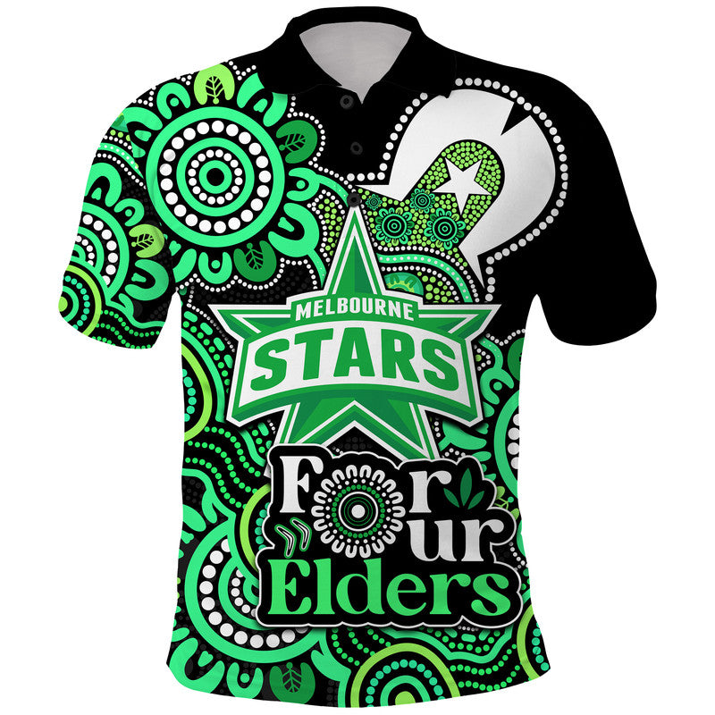 (Custom Personalised) Melbourne Stars Cricket Polo Shirt NAIDOC Torres Strait For Our Elders LT9 - Vibe Hoodie Shop