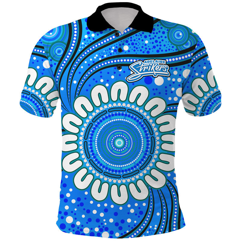 (Custom Personalised) Adelaide Strikers Cricket Polo Shirt Aboriginal LT9 - Vibe Hoodie Shop