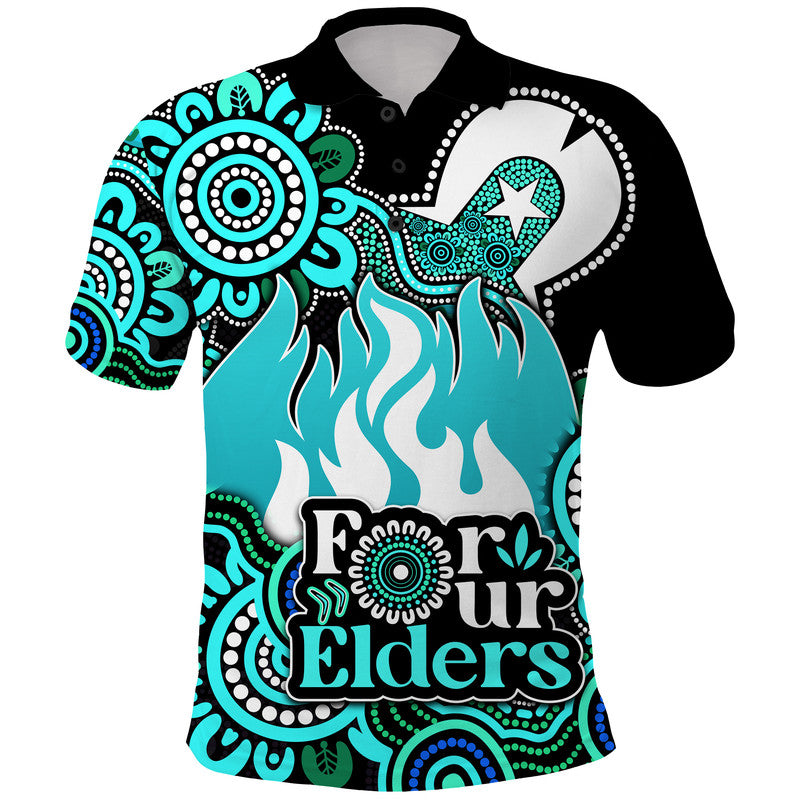 Brisbane Heat Cricket Polo Shirt NAIDOC Torres Strait For Our Elders LT9 - Vibe Hoodie Shop