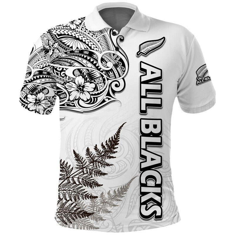 New Zealand Silver Fern Rugby Polo Shirt Maori Ethics Style LT9 - Vibe Hoodie Shop