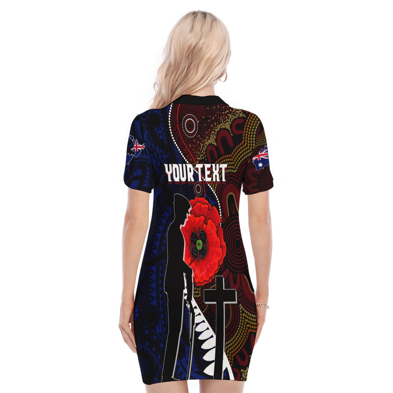 custom-personalised-aboriginal-mix-maori-anzac-day-polo-dress-lest-we-forget-lt7