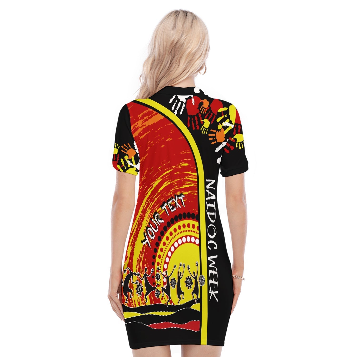 custom-personalised-aboriginal-naidoc-week-2022-polo-dress-get-up-stand-up-show-up-lt7