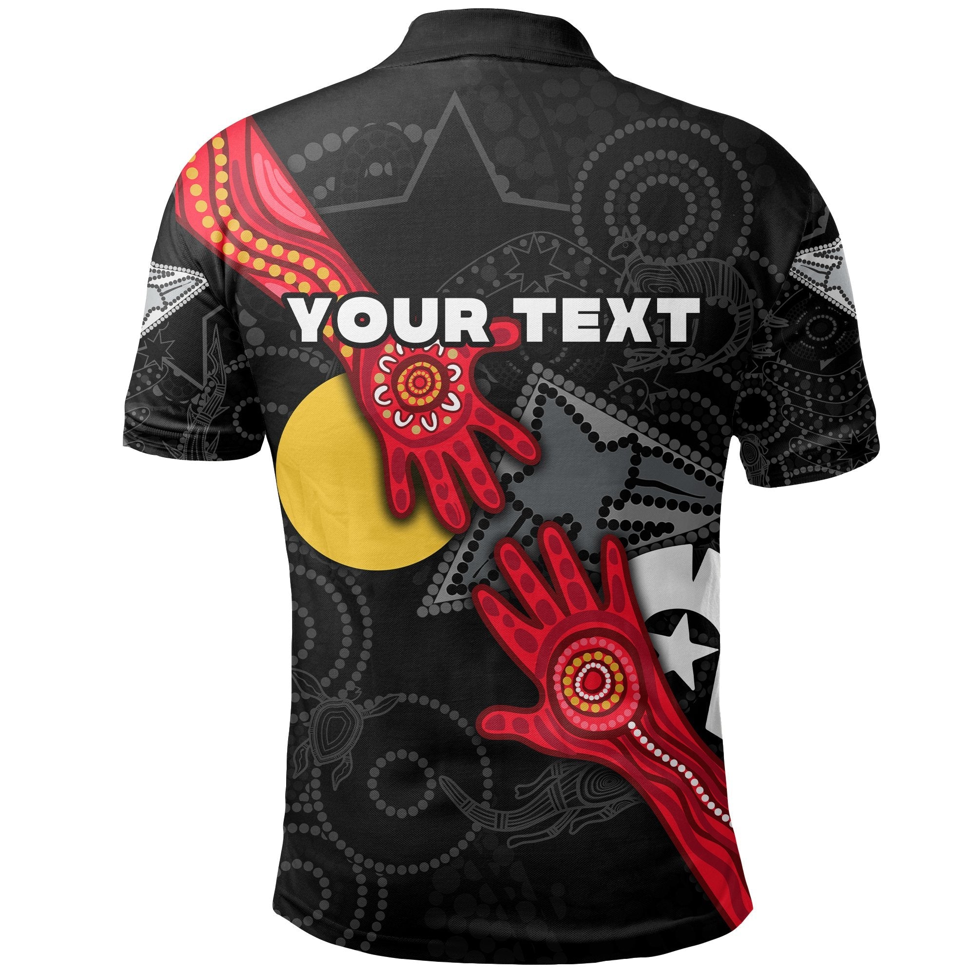 (Custom Personalised) Bombers NAIDOC Week Polo Shirt Essendon Aboriginal - Vibe Hoodie Shop