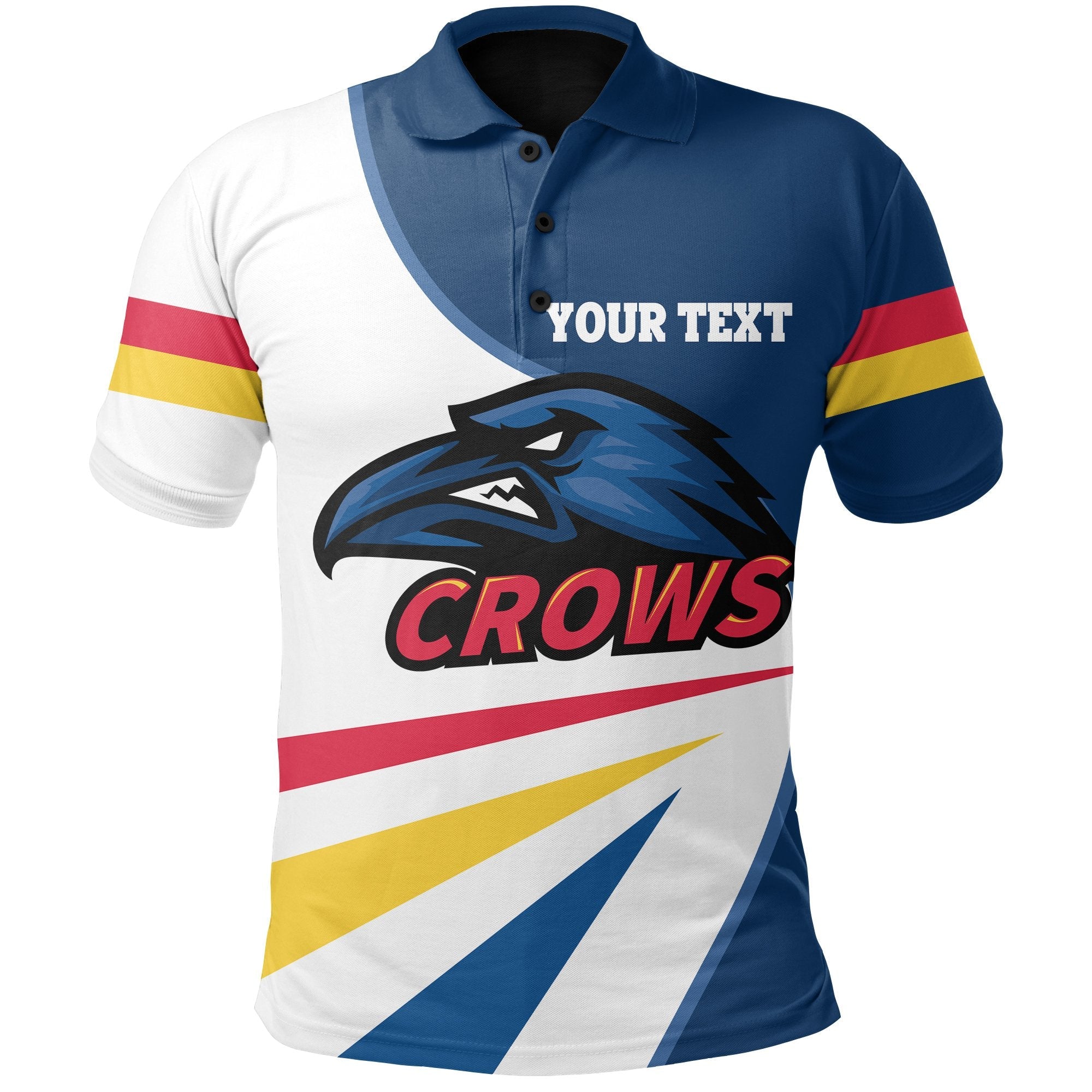 (Custom Personalised) Adelaide Polo Shirt Crows Sport Style - Vibe Hoodie Shop