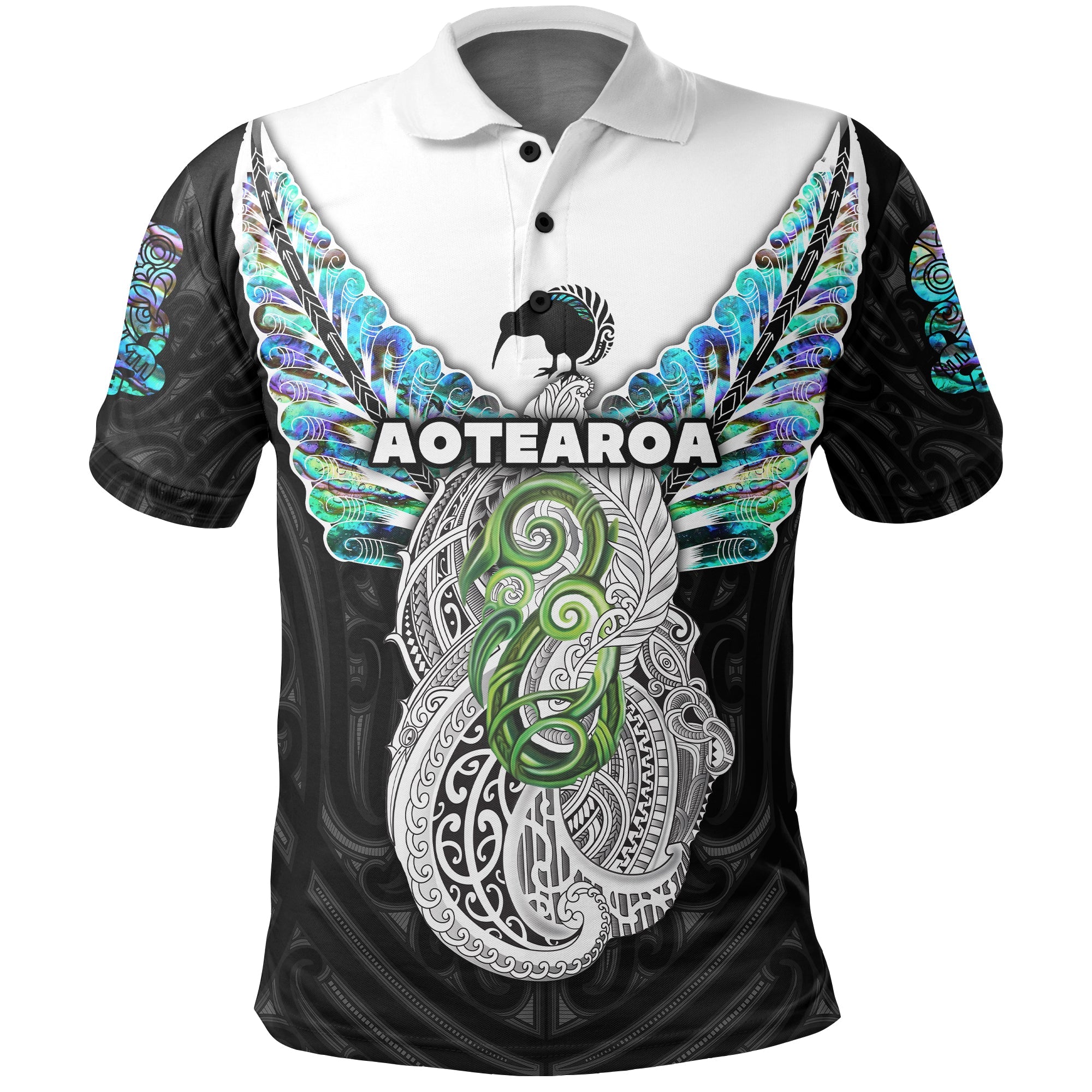 (Custom Personalised) Maori Aotearoa Polo Shirt New Zealand Simple Sport Style LT16 - Vibe Hoodie Shop