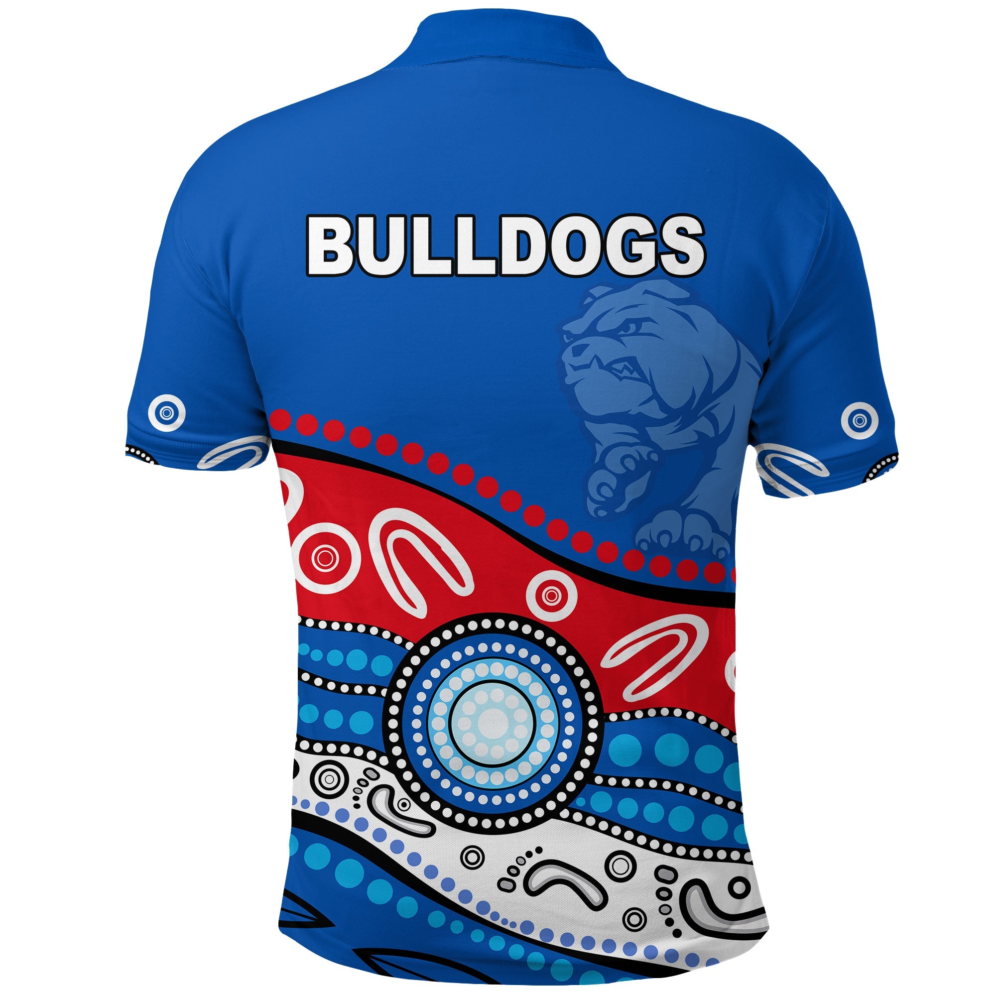 Bulldogs Indigenous Polo Shirt Western - Vibe Hoodie Shop