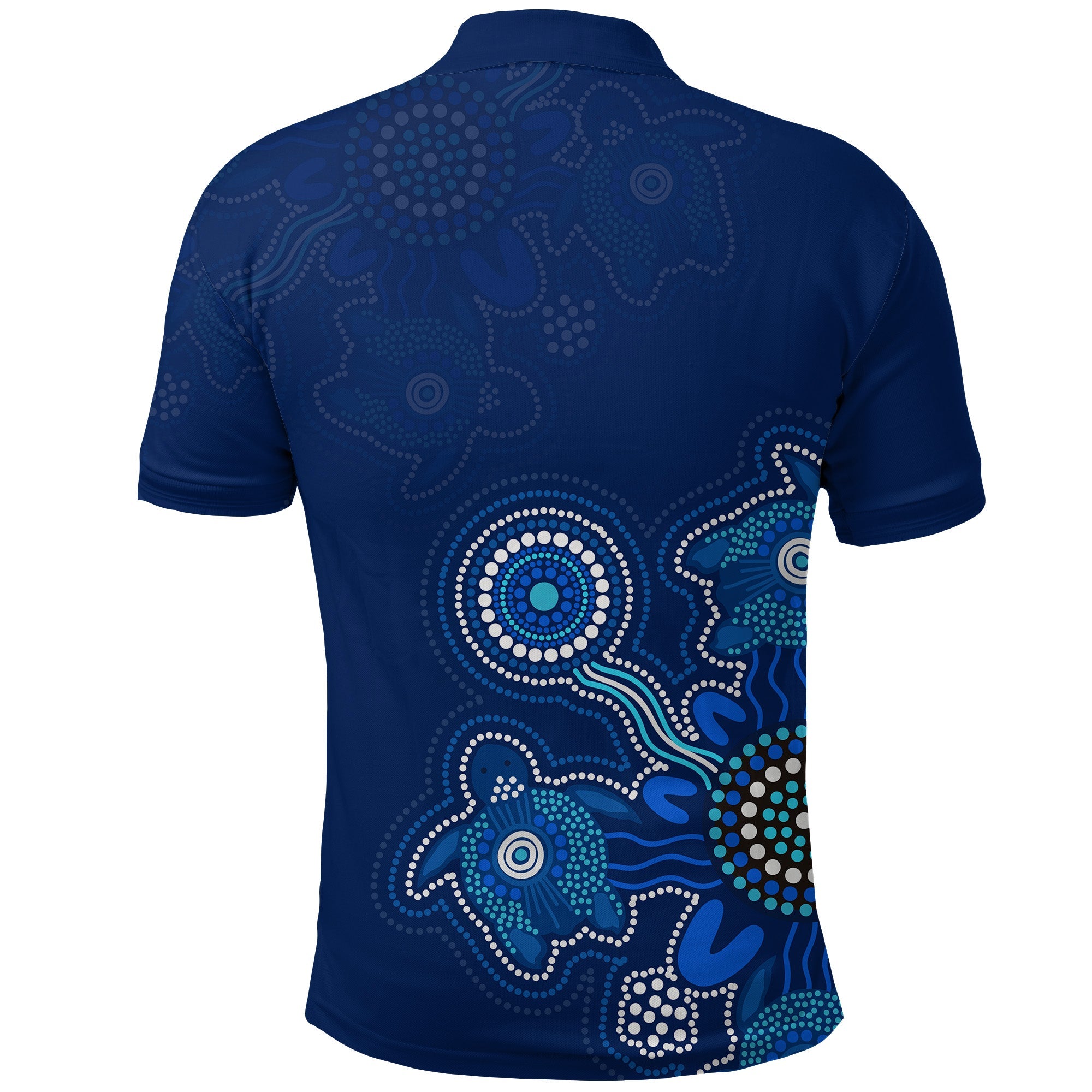 Aboriginal Dot Polo Shirt Turtles Victory - Vibe Hoodie Shop