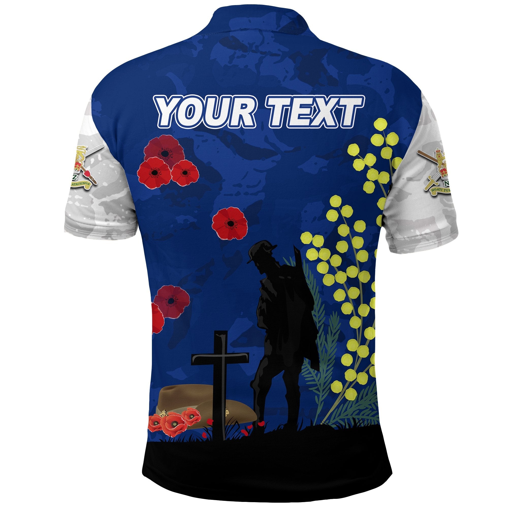 (Custom Personalised) Australian ANZAC Day Polo Shirt Lest We Forget 2021 - Style Blue - Vibe Hoodie Shop