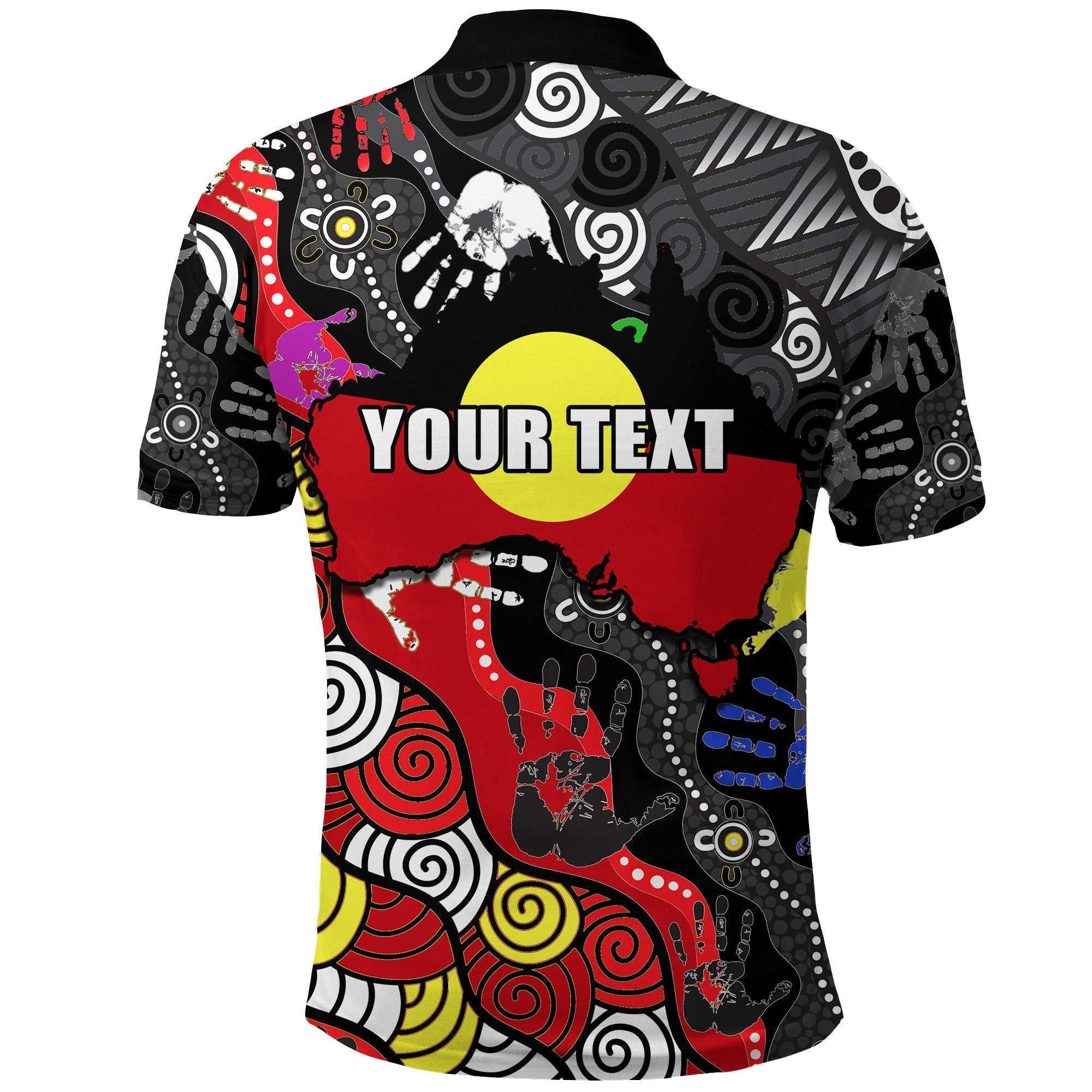 (Custom Personalised) National Sorry Day Polo Shirt Version 03 - Australian Aboriginal - Vibe Hoodie Shop